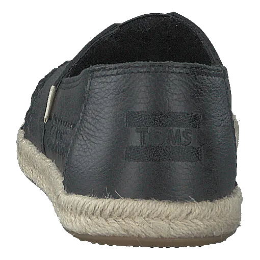 Blk Leather/rope Wm Alpr Esp S Black