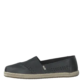 Blk Leather/rope Wm Alpr Esp S Black