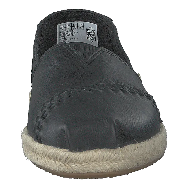 Blk Leather/rope Wm Alpr Esp S Black