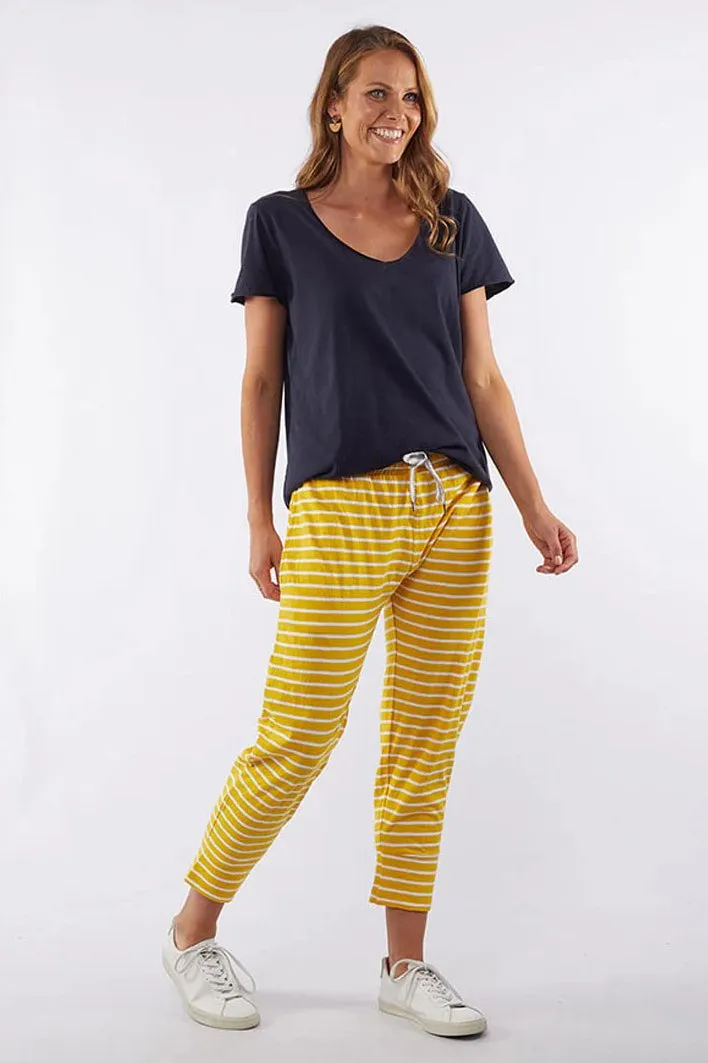 Brunch Pant in Mustard Stripe