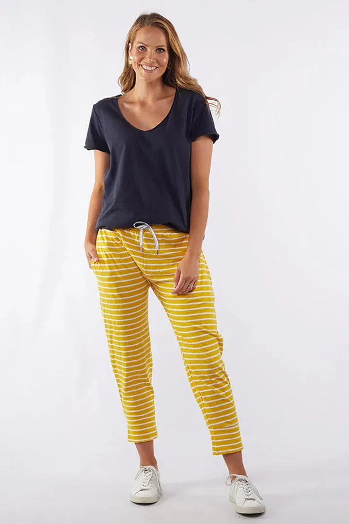 Brunch Pant in Mustard Stripe