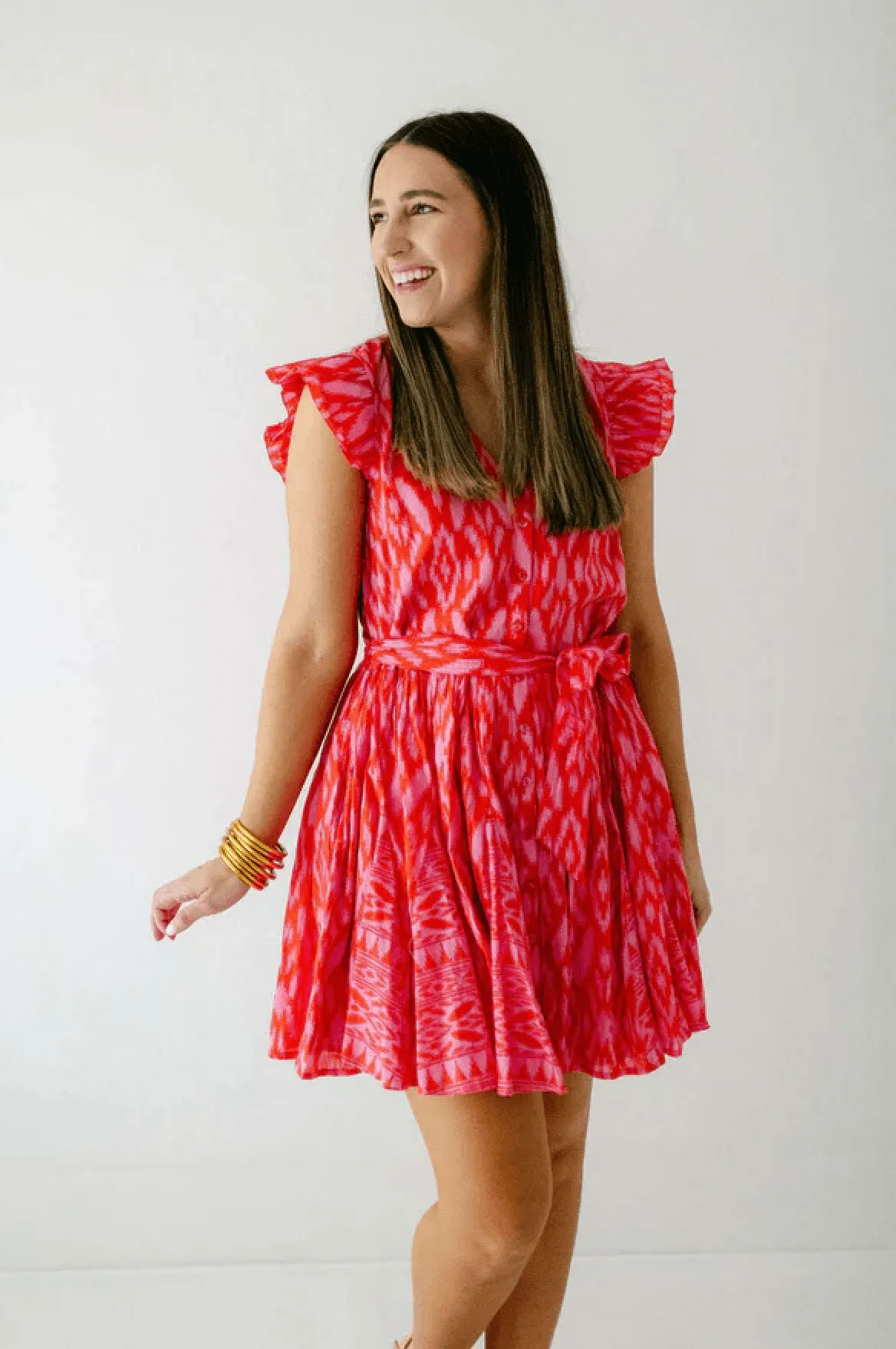 Cleobella Lela Mini Dress Jaipur Ikat