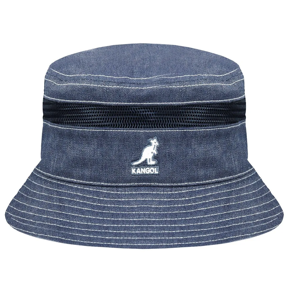 Distressed Cotton Mesh Bucket