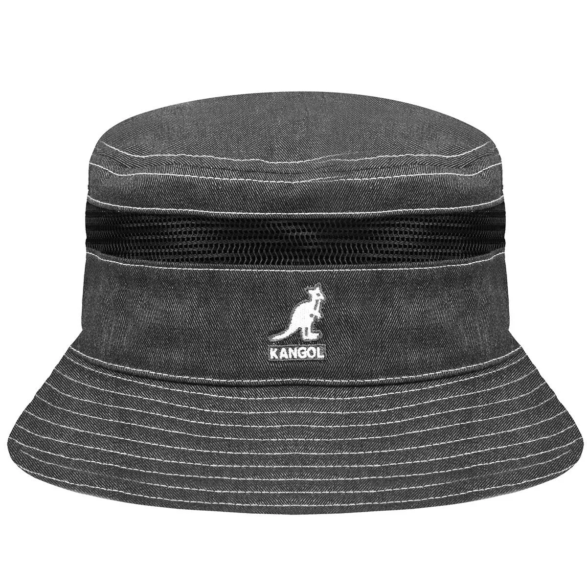 Distressed Cotton Mesh Bucket