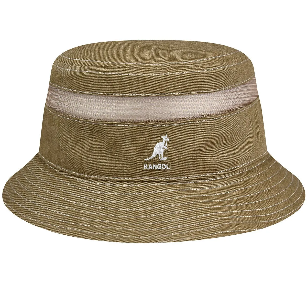 Distressed Cotton Mesh Bucket