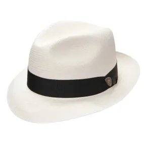 Dobbs Center Dent - Panama Straw Fedora Hat