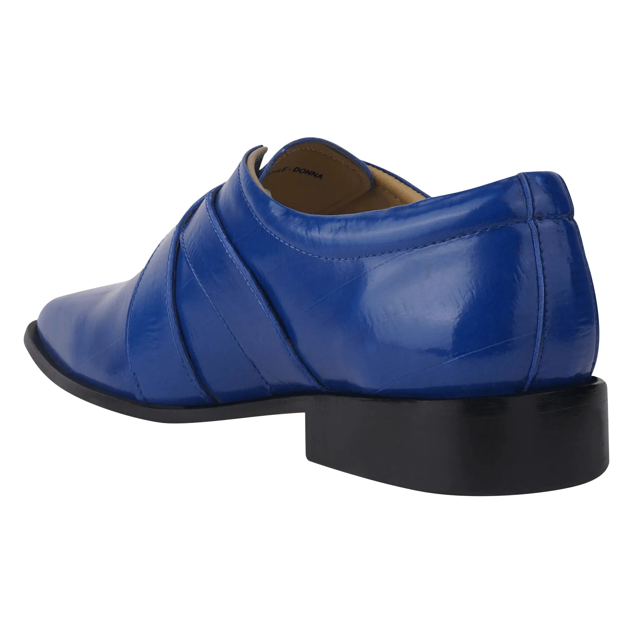 DONNA Men's Leather Monk Strap Shoes