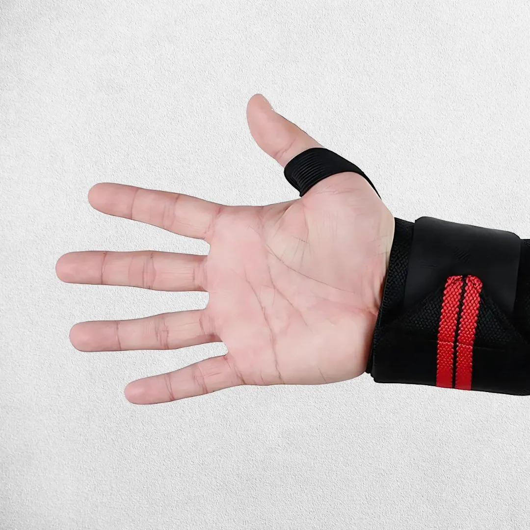 Elastic Wrist Wraps with Durable Support for Weightlifting & Powerlifting Workouts