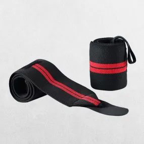 Elastic Wrist Wraps with Durable Support for Weightlifting & Powerlifting Workouts