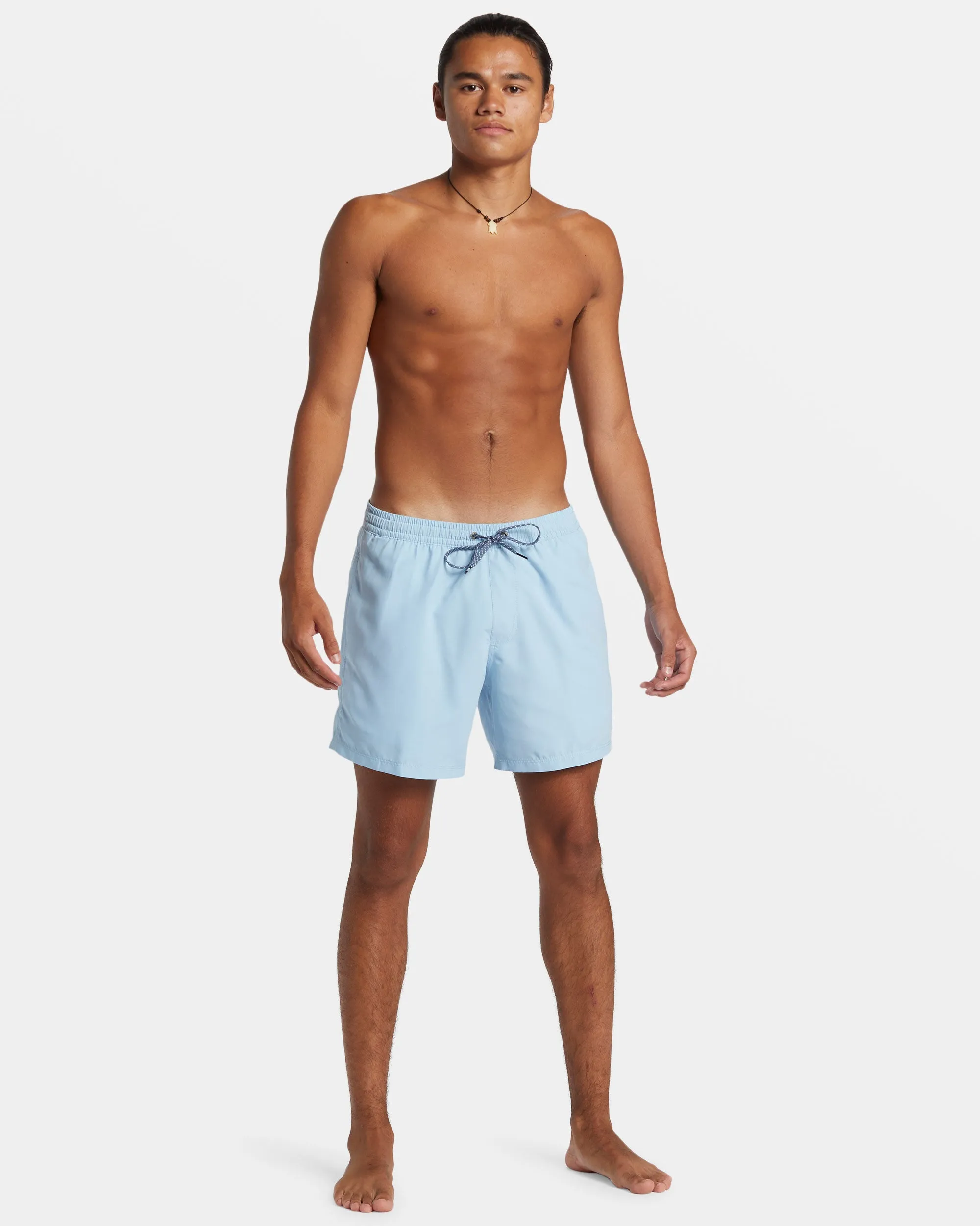 Everyday Solid 15" Swim Trunks - Airy Blue