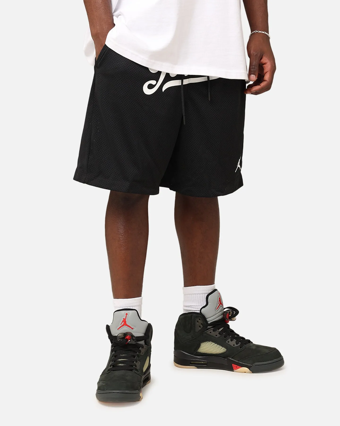 Jordan Flight MVP Statement Mesh Shorts Black/White