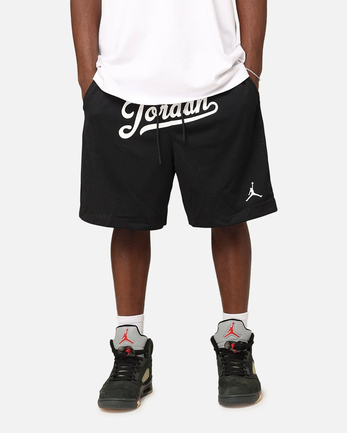 Jordan Flight MVP Statement Mesh Shorts Black/White