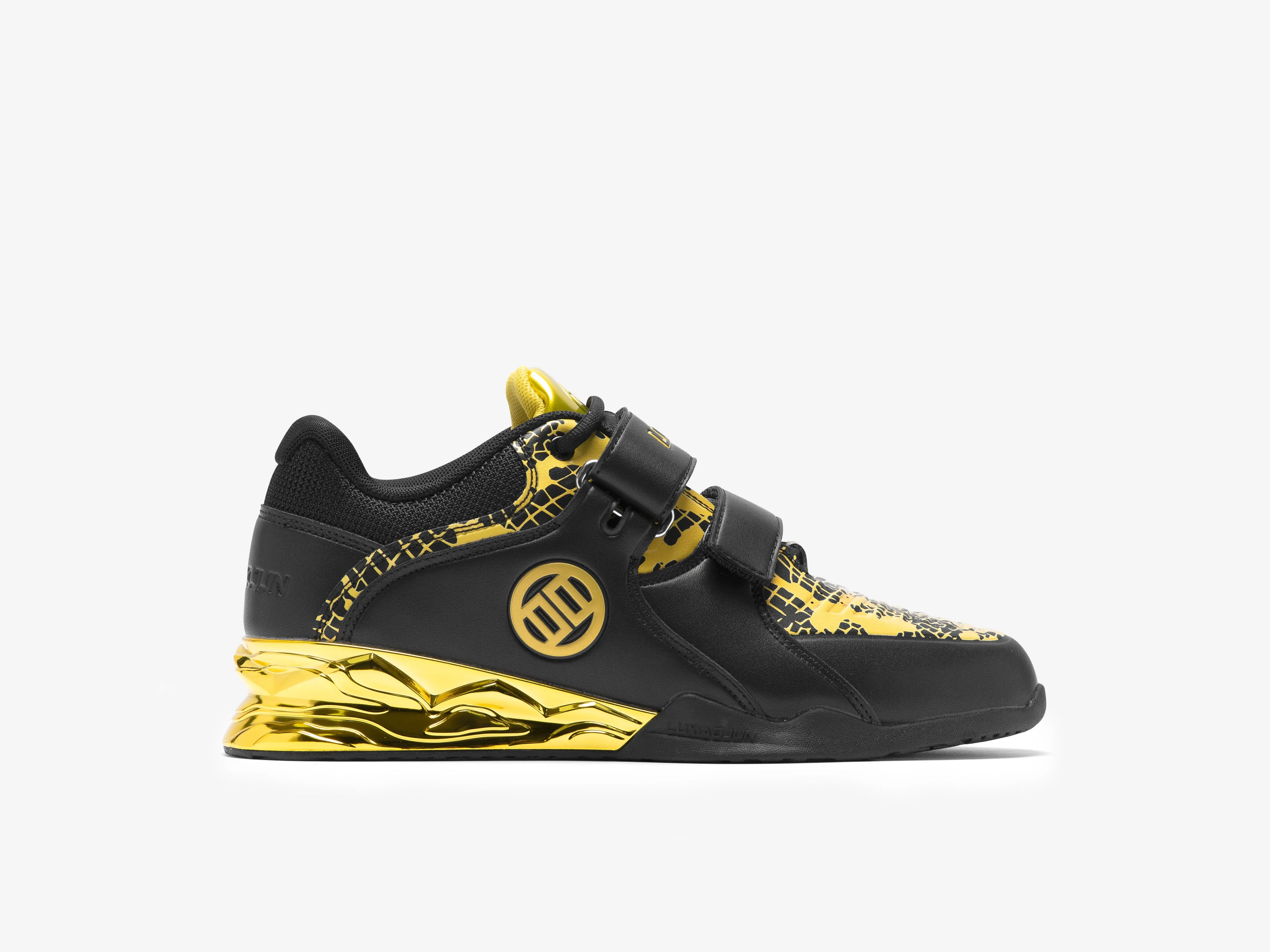 LUXIAOJUN PowerPro I Weightlifting Shoes The Limited Snake Edition (Black Gold)