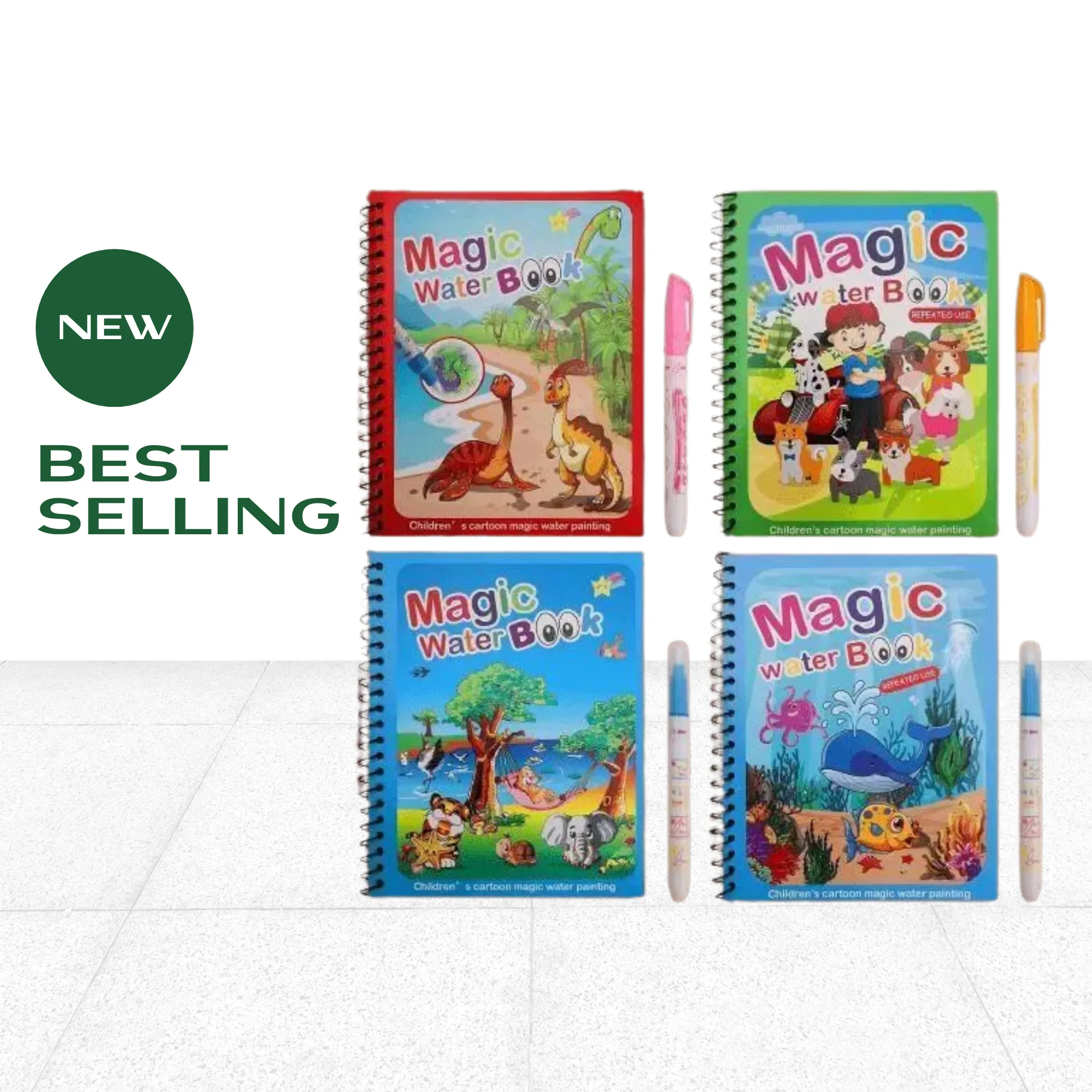 Magic Water Quick Dry Book (pack of 4)