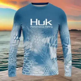 Men's L/S Sun Protection Shirt 50  UPF Protection Quick Dry Shirt