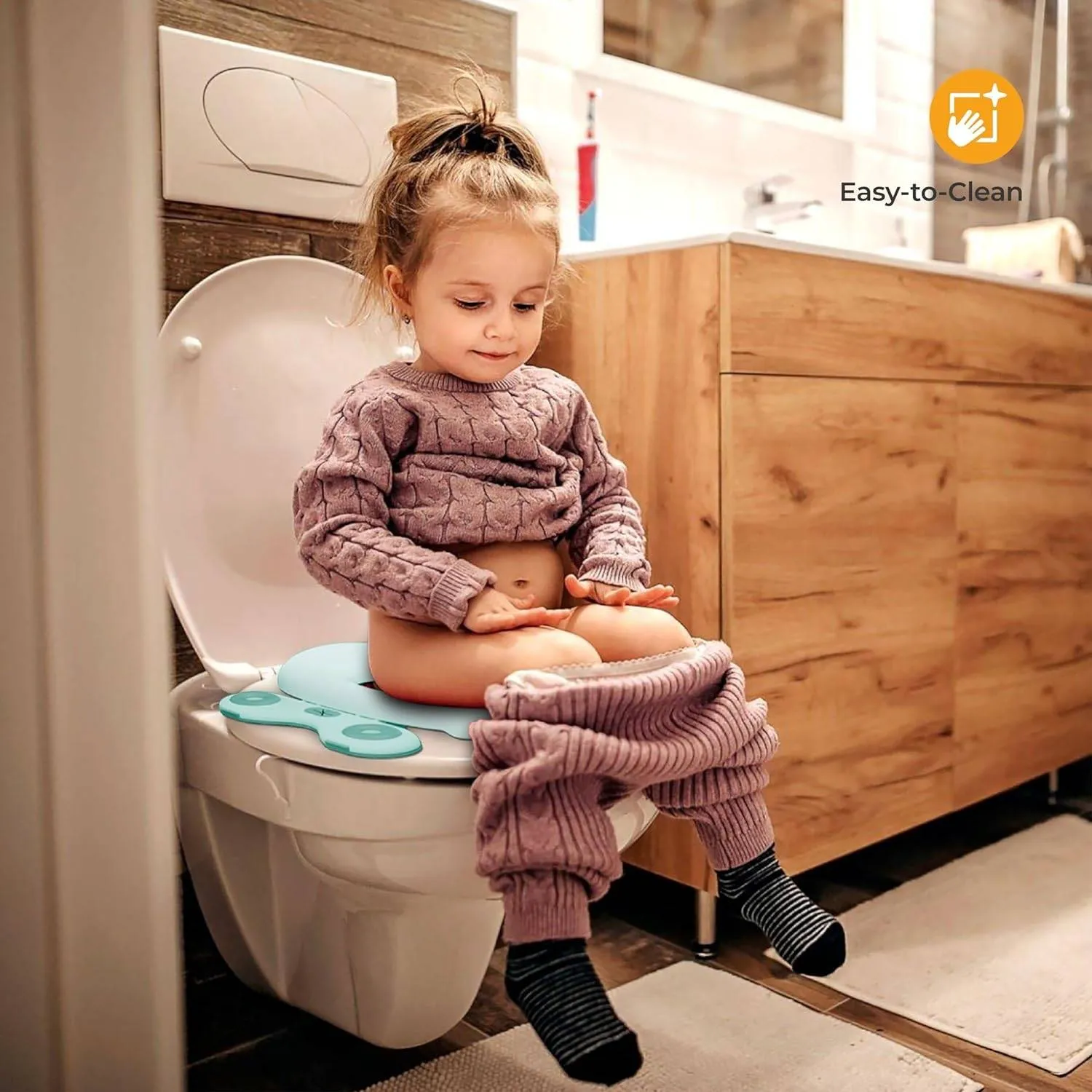 Moon Travel Baby Potty Seat Potty Training Teal