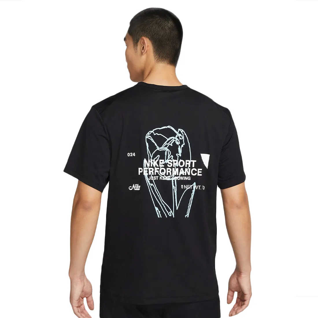 Nike Dri-FIT UV Short-sleeve Versatile Men's Jersey Black