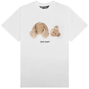 Palm Angels Kill The Bear T-Shirt White Brown