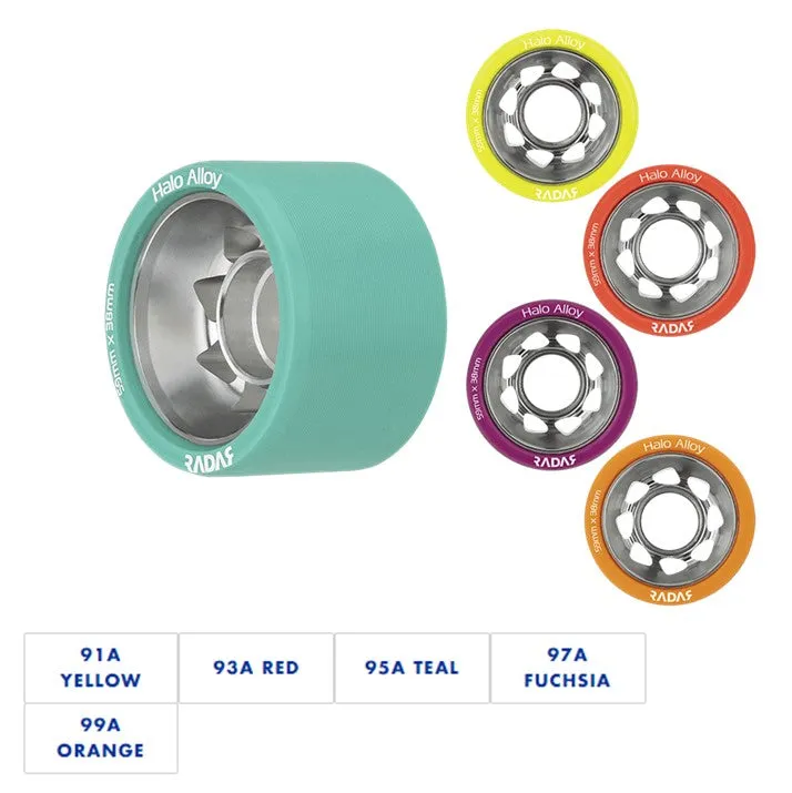 Radar Halo Alloy Wheels 97A - 4 pack