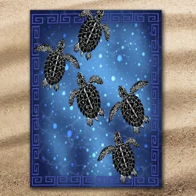 Sea Turtle Voyage Jumbo Towel