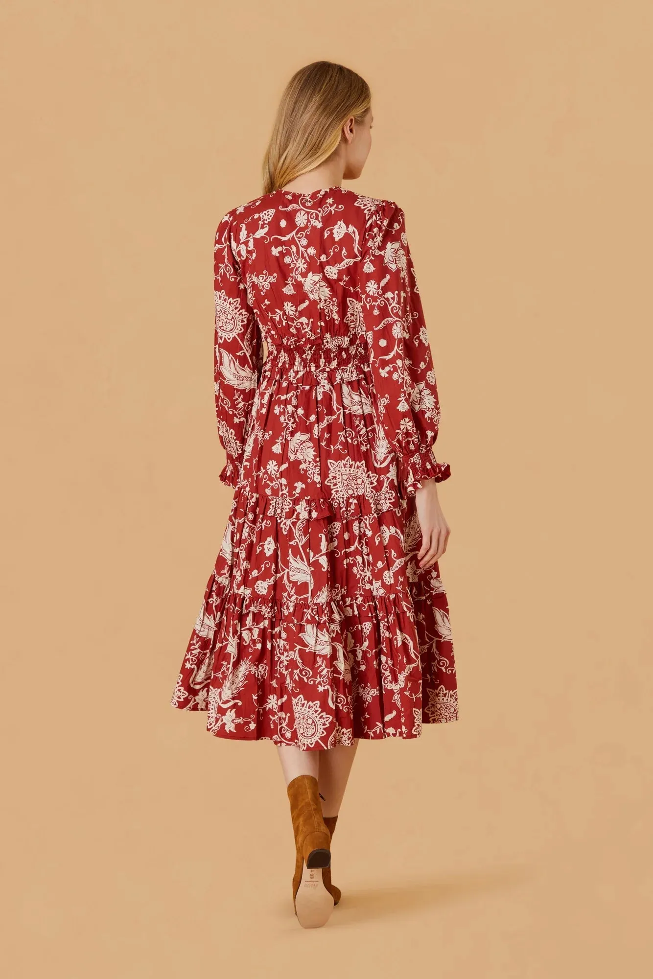 Sloan Dress in Rust