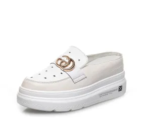 Small Feet Girls Slip On Height Increase Sneakers SS265