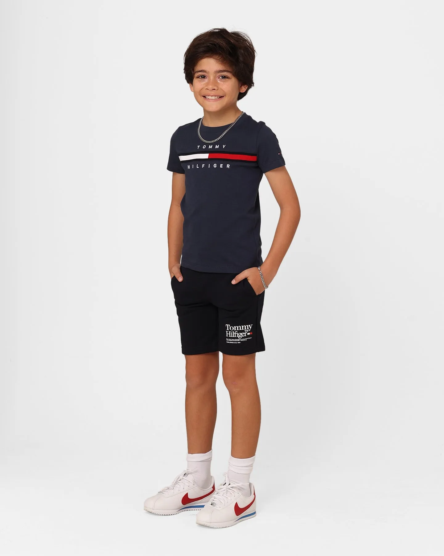 Tommy Hilfiger Kids' Timeless Tommy Sweat Shorts Desert Sky
